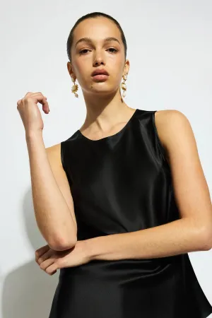 SILK SINGLET BLACK