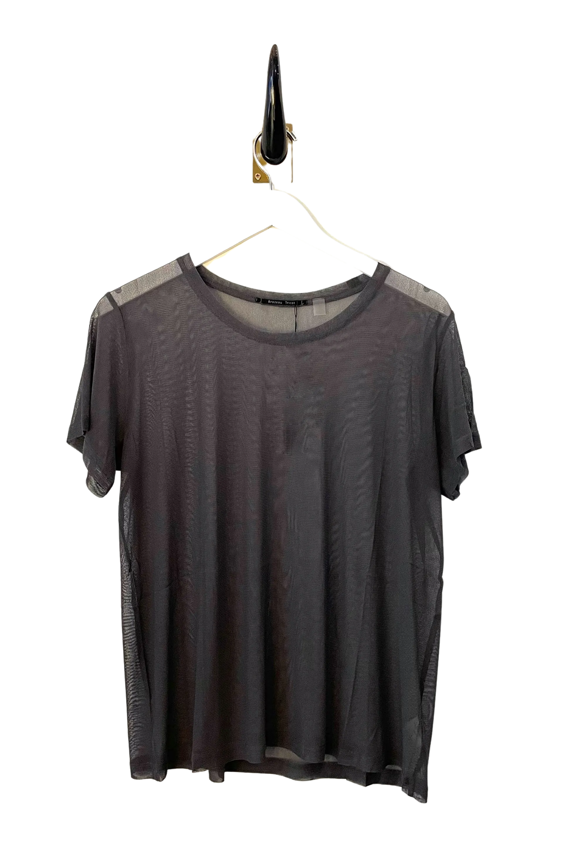 Silk Tulle Uniform Boyfriend Top