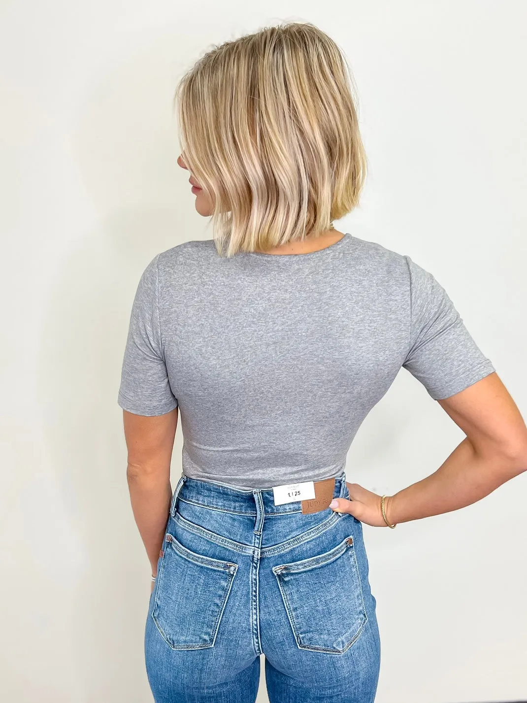 Simply You Bodysuit - Heather Grey