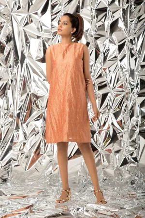 Sleeveless Shift dress - Rose Gold