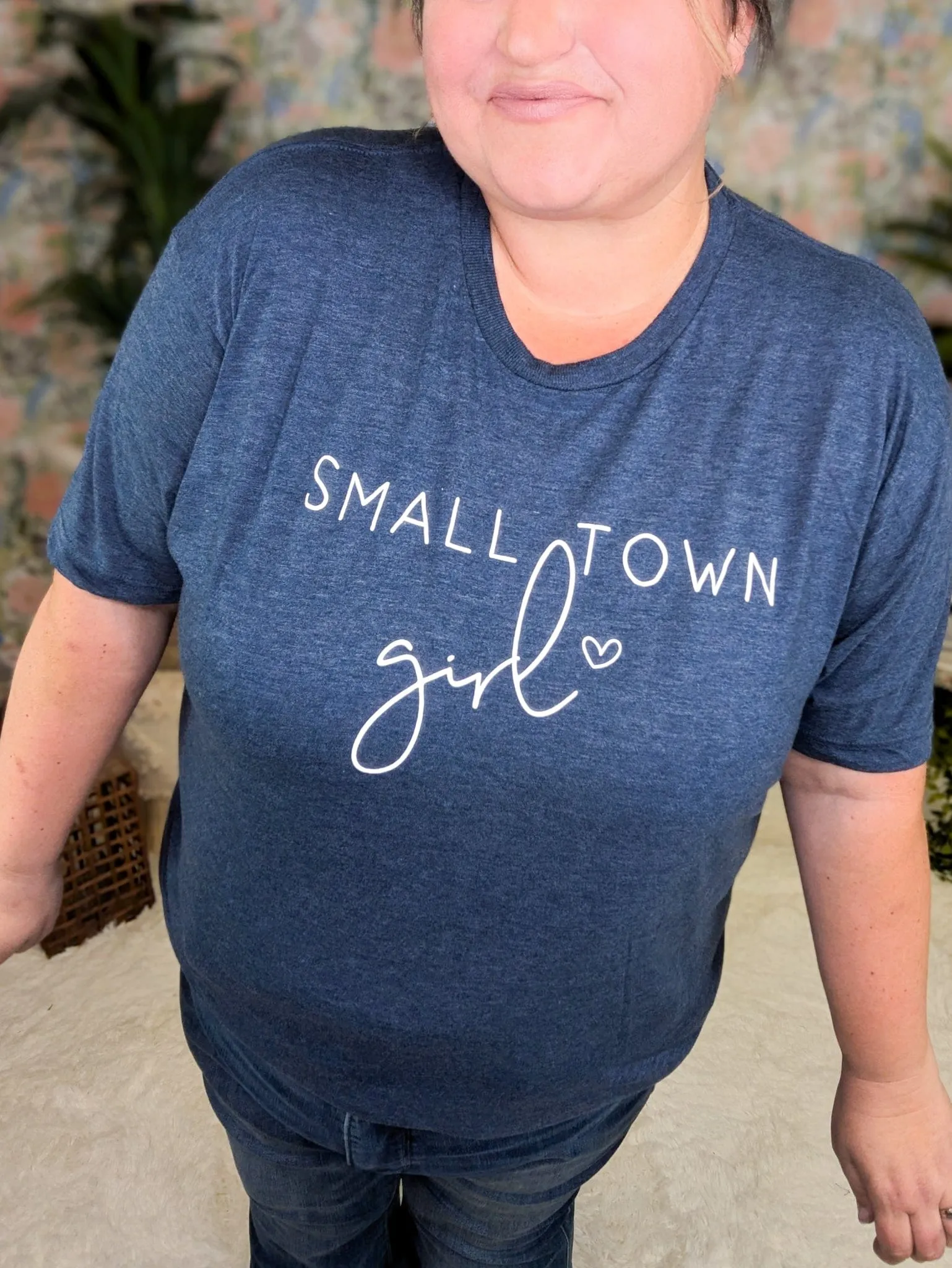 Small Town Girl Navy Tee