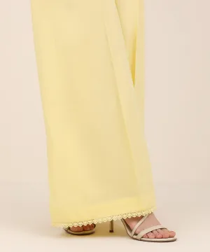Solid Cambric Flared Pants