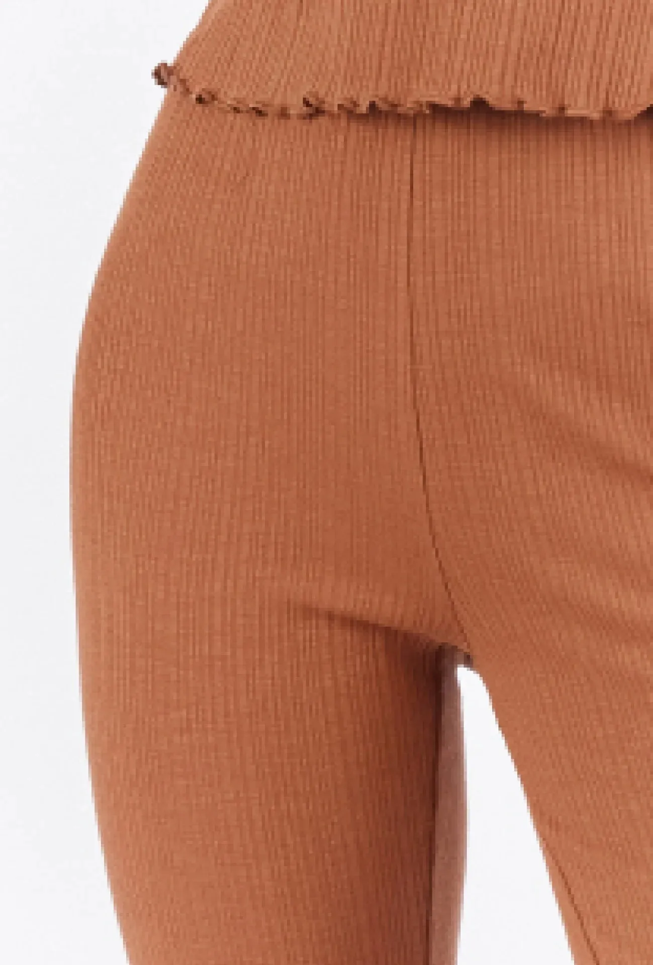 Sophie Flared Pants Coffee Ribbed