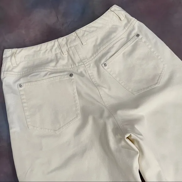 St John Sport High Rise Wide Crop Leg Pants Size 8