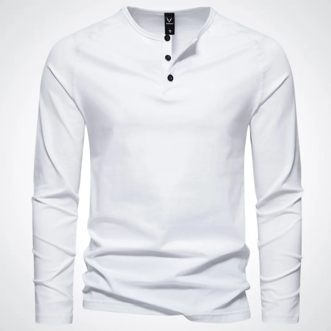 Stephen | Stylish Men's Henley Shirt for Relaxed Comfort