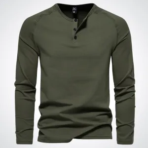 Stephen | Stylish Men's Henley Shirt for Relaxed Comfort
