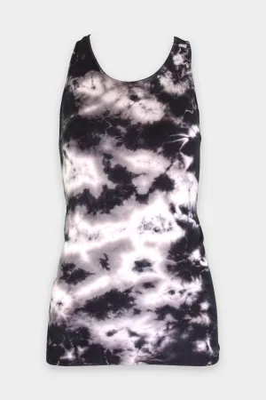 Supima Fitted Racer Tank in Phantomion