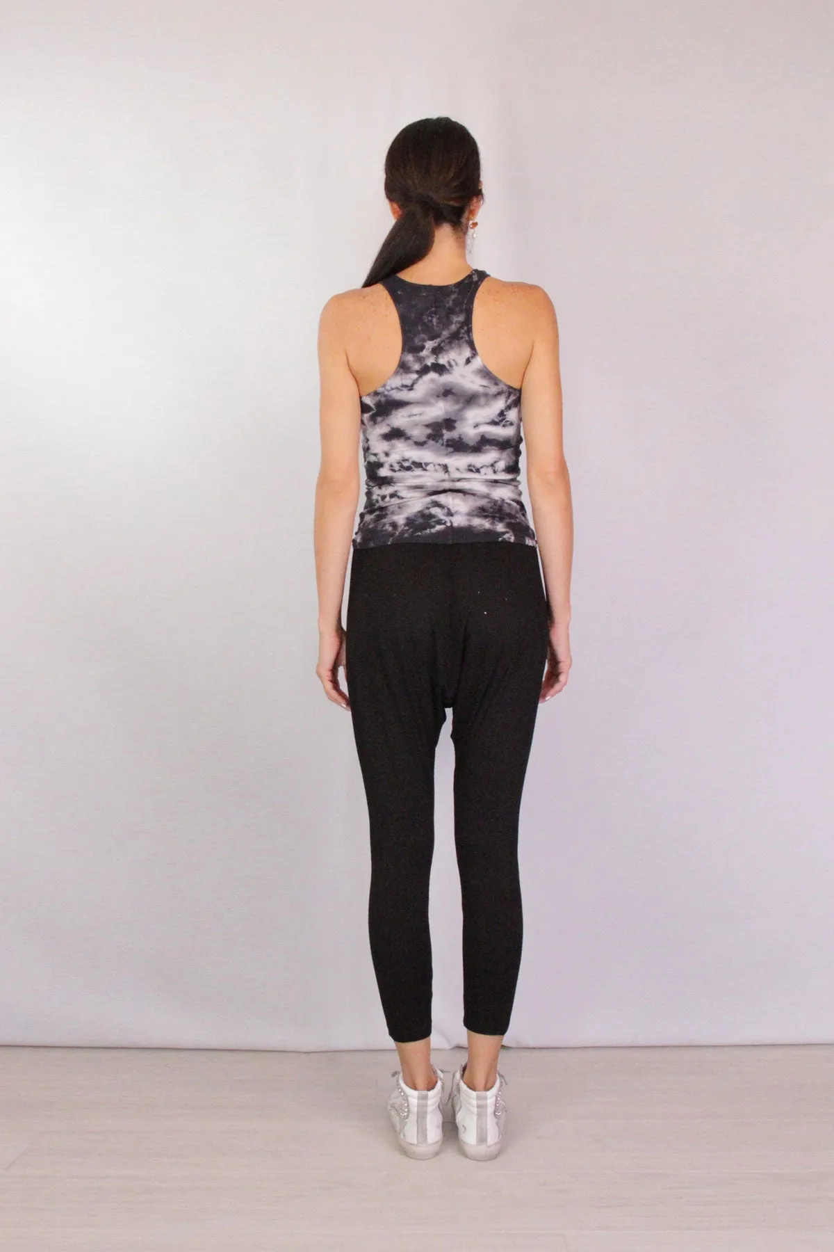 Supima Fitted Racer Tank in Phantomion