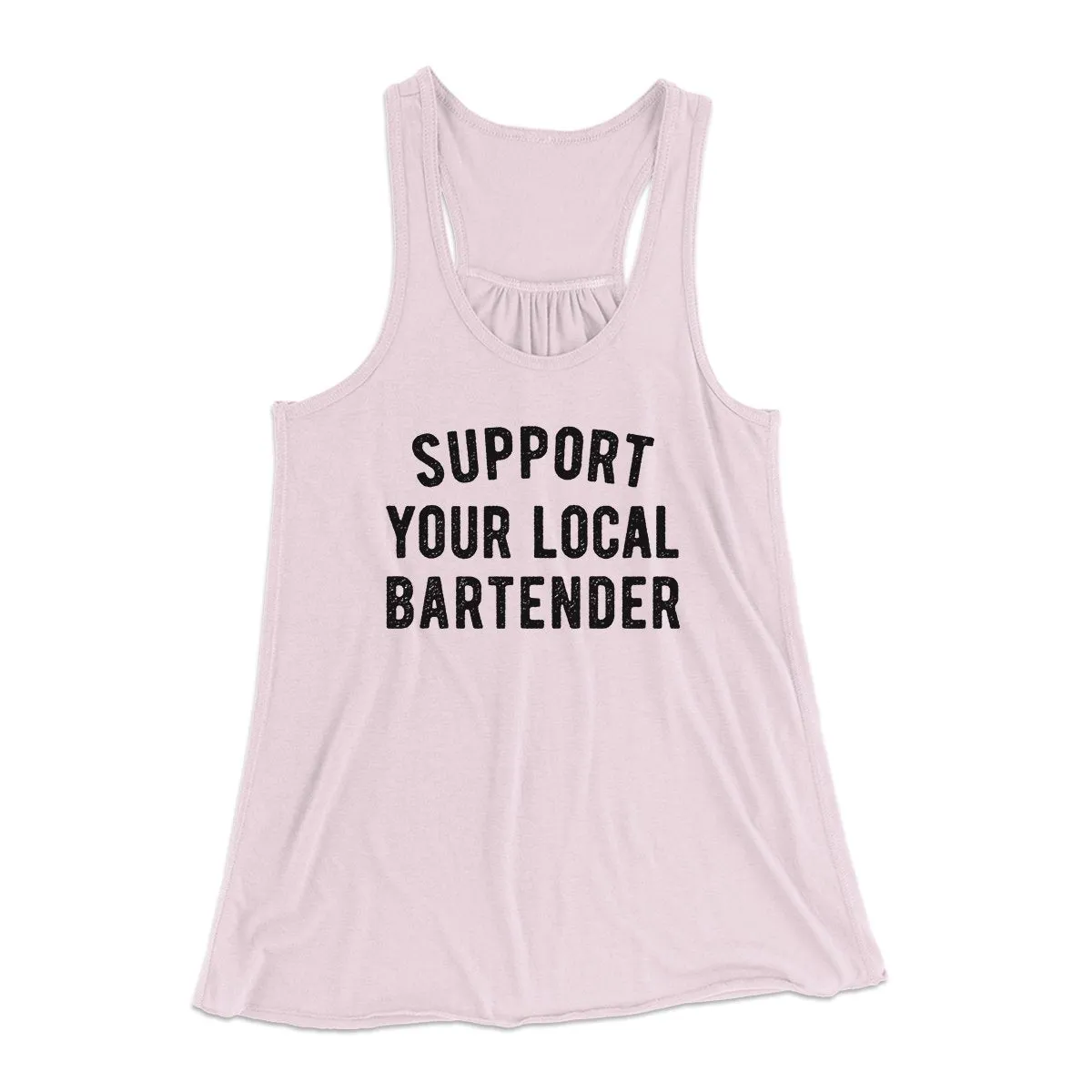 Support Your Local Bartender Women's Flowey Tank Top