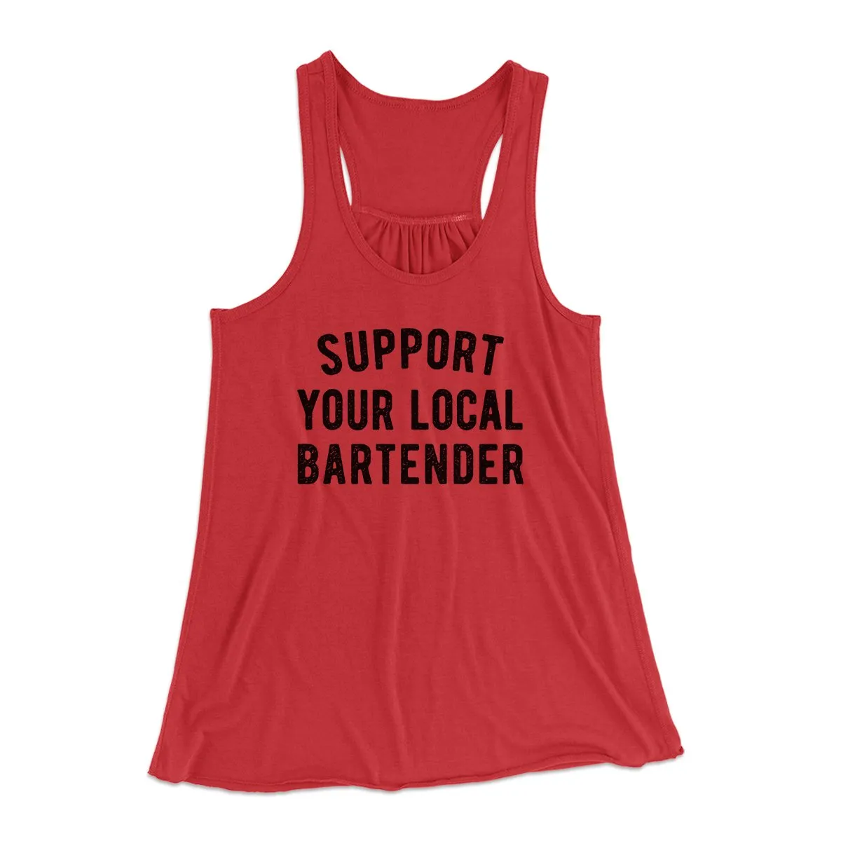 Support Your Local Bartender Women's Flowey Tank Top