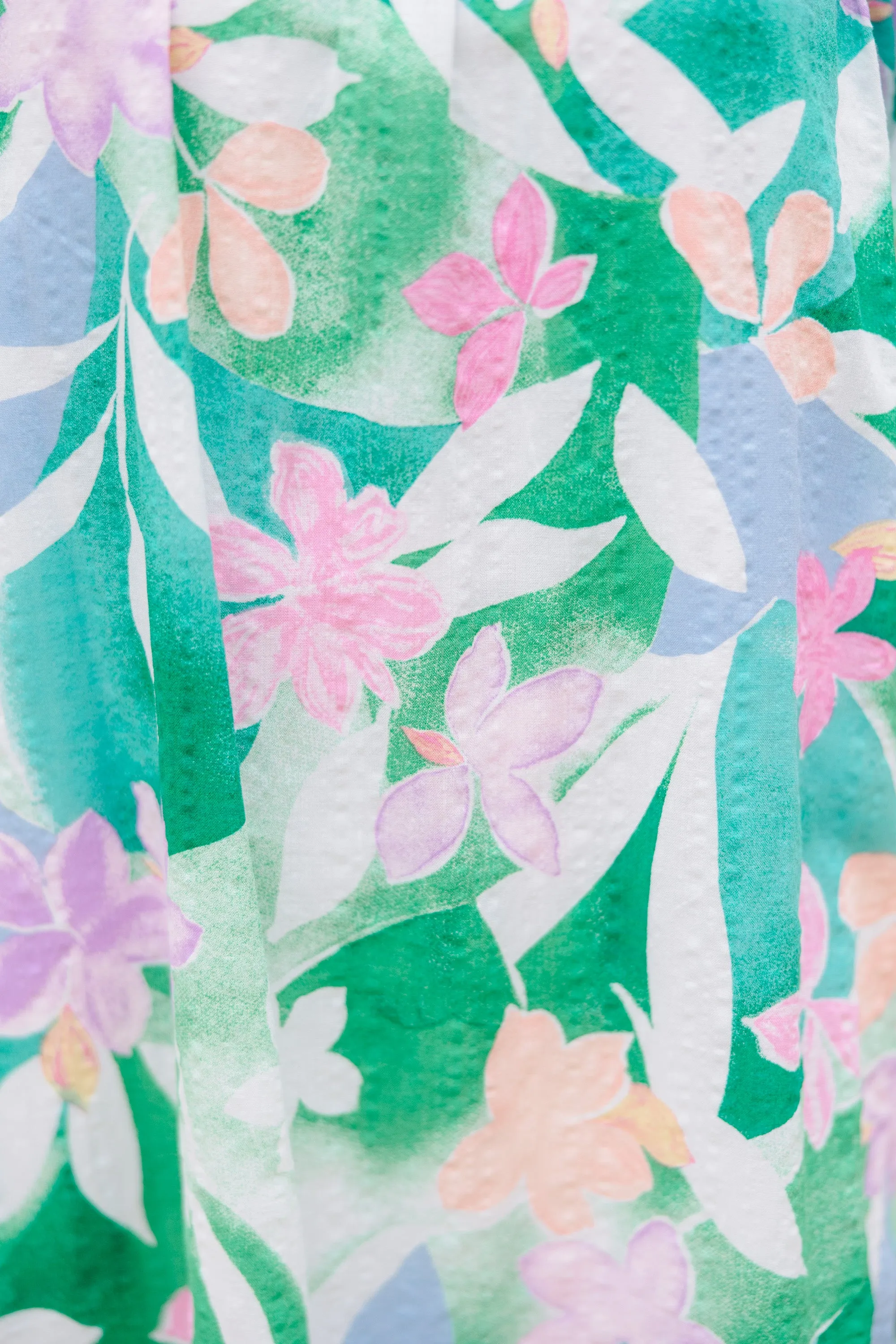 Take Me Away Green Floral Shift Dress