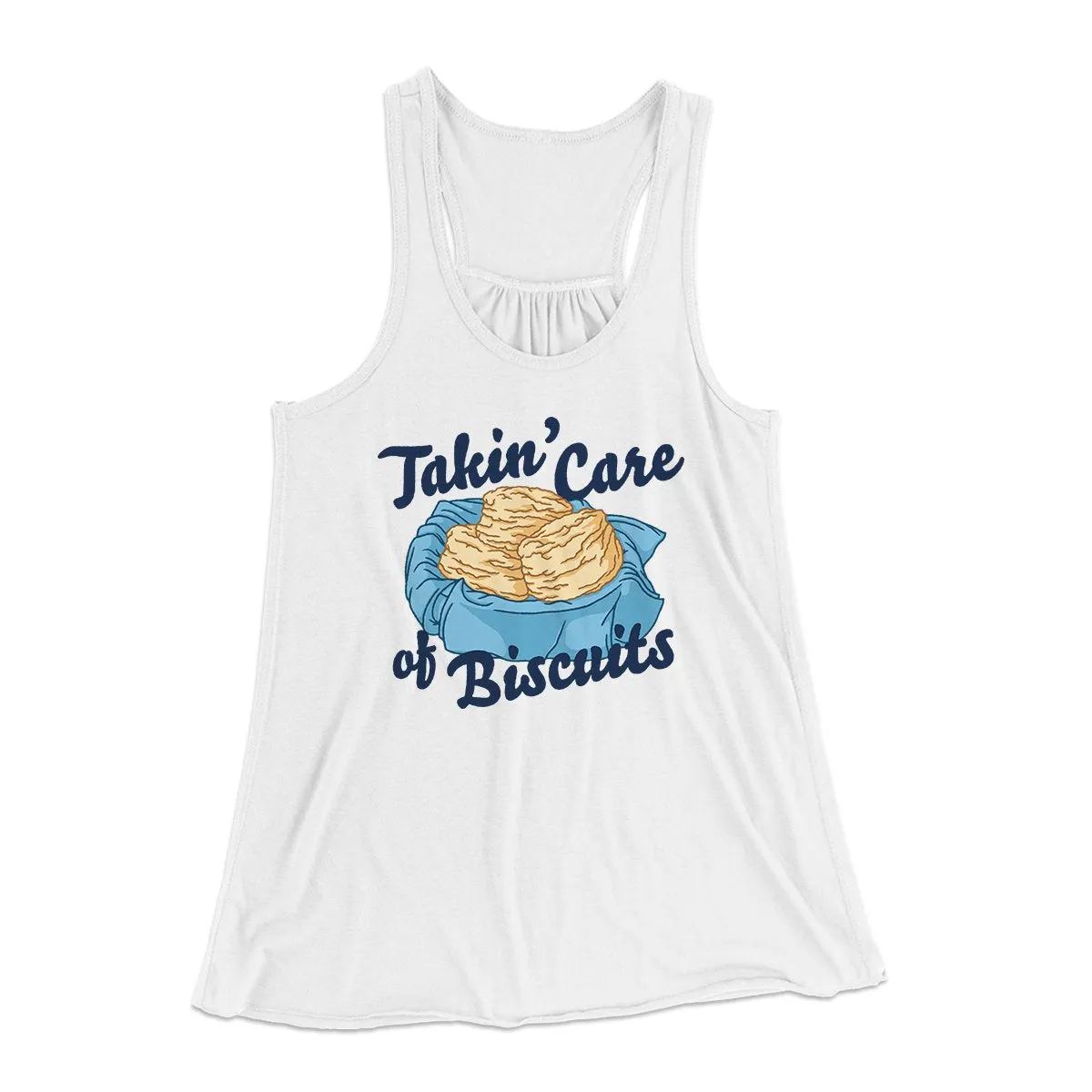 Taking Care Of Biscuits Funny Women's Flowey Tank Top