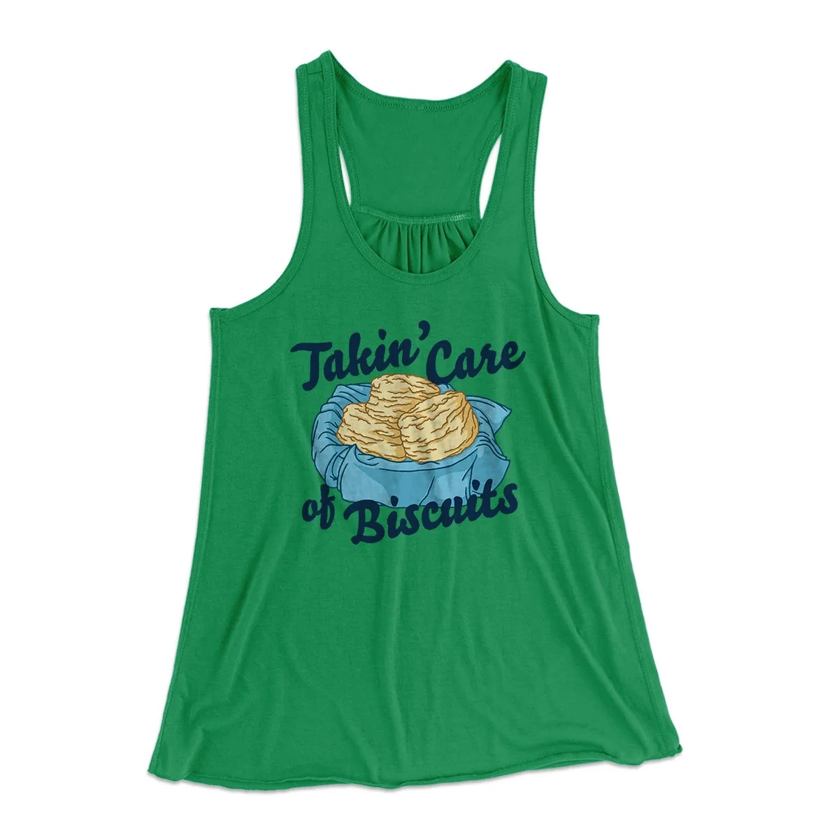 Taking Care Of Biscuits Funny Women's Flowey Tank Top