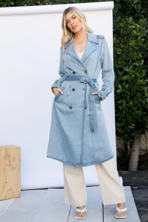Tencel Trench Coat Jacket