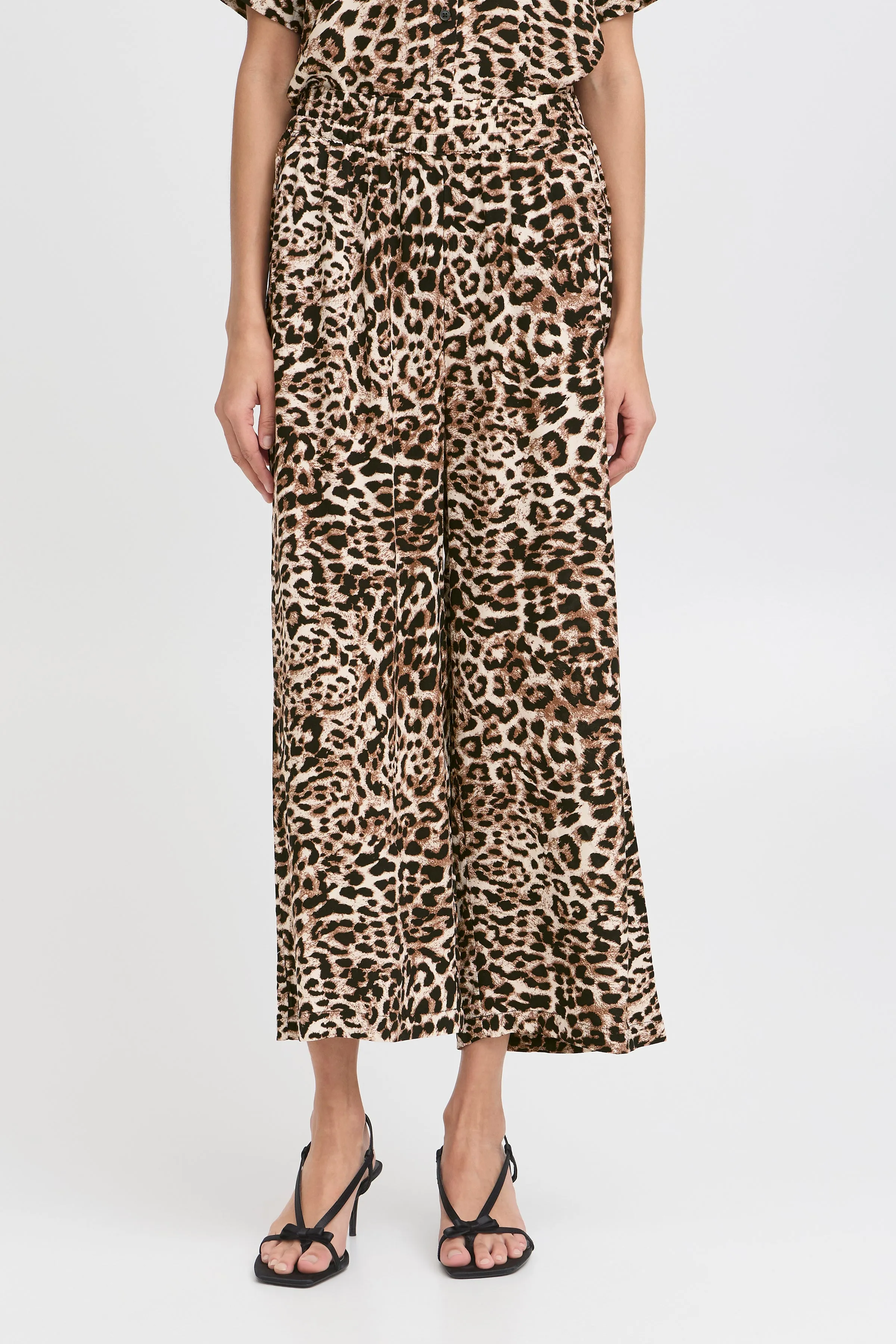 The Joella Cropped Trousers | Leopard
