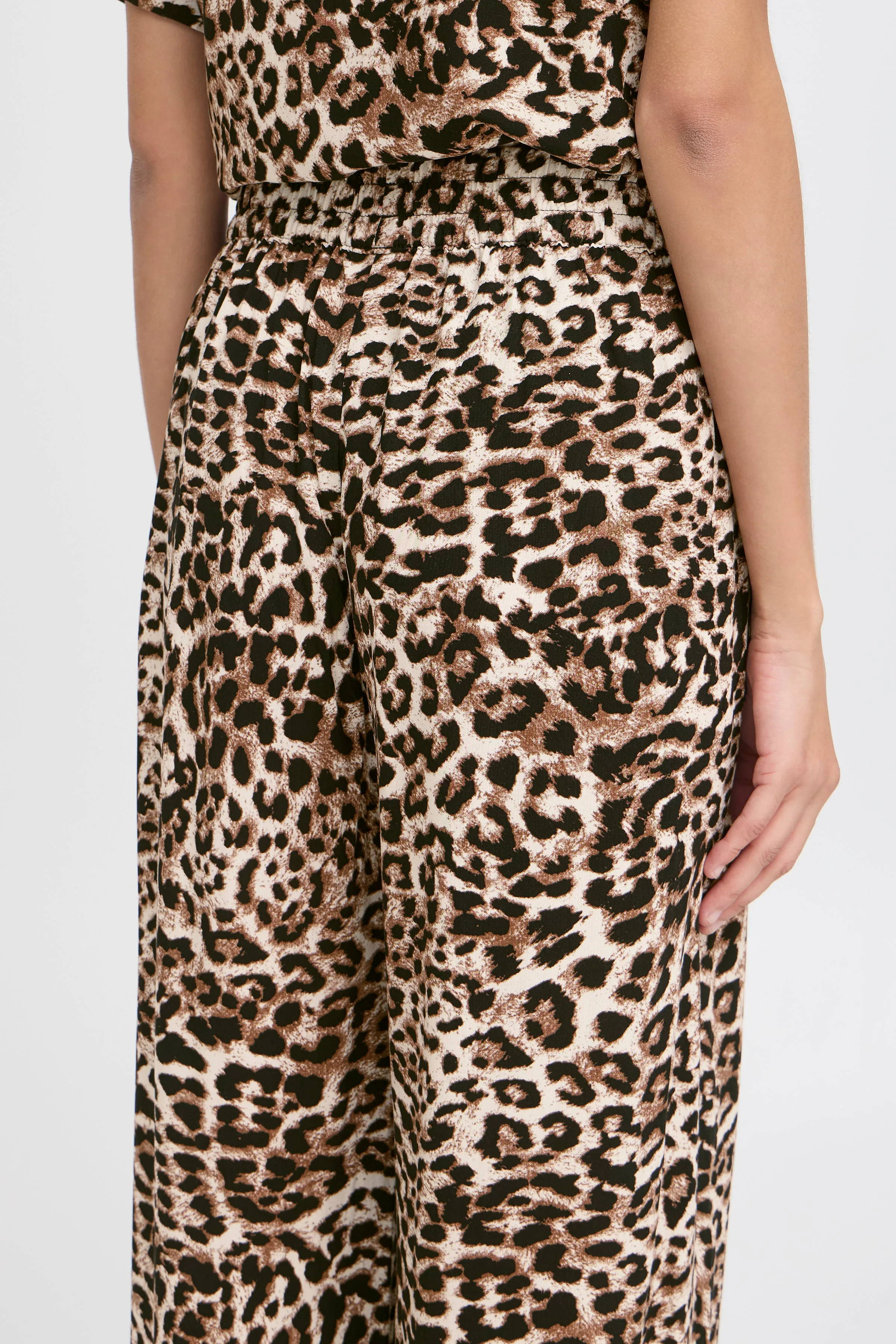 The Joella Cropped Trousers | Leopard