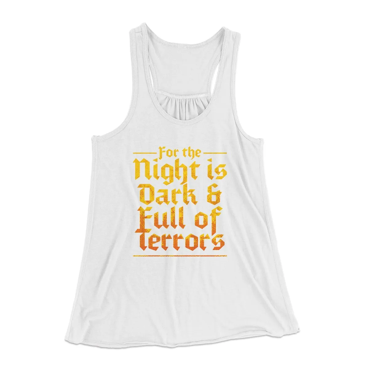 The Night is Dark and Full of Terrors Women's Flowey Tank Top