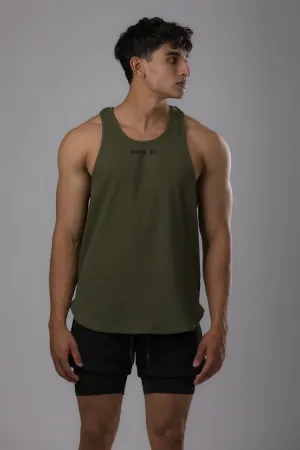 THE RIBBED TANK V2 [OLIVE]