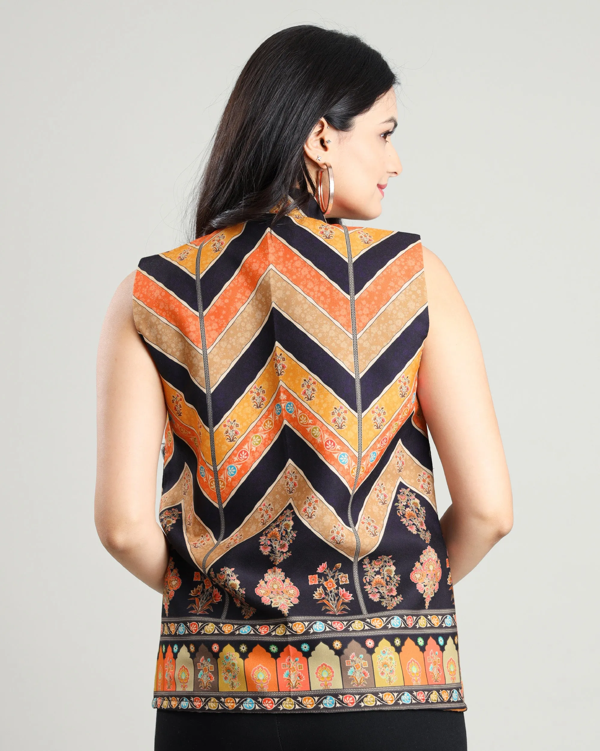 The Tailored Touch: Women's Sleeveless Jacket