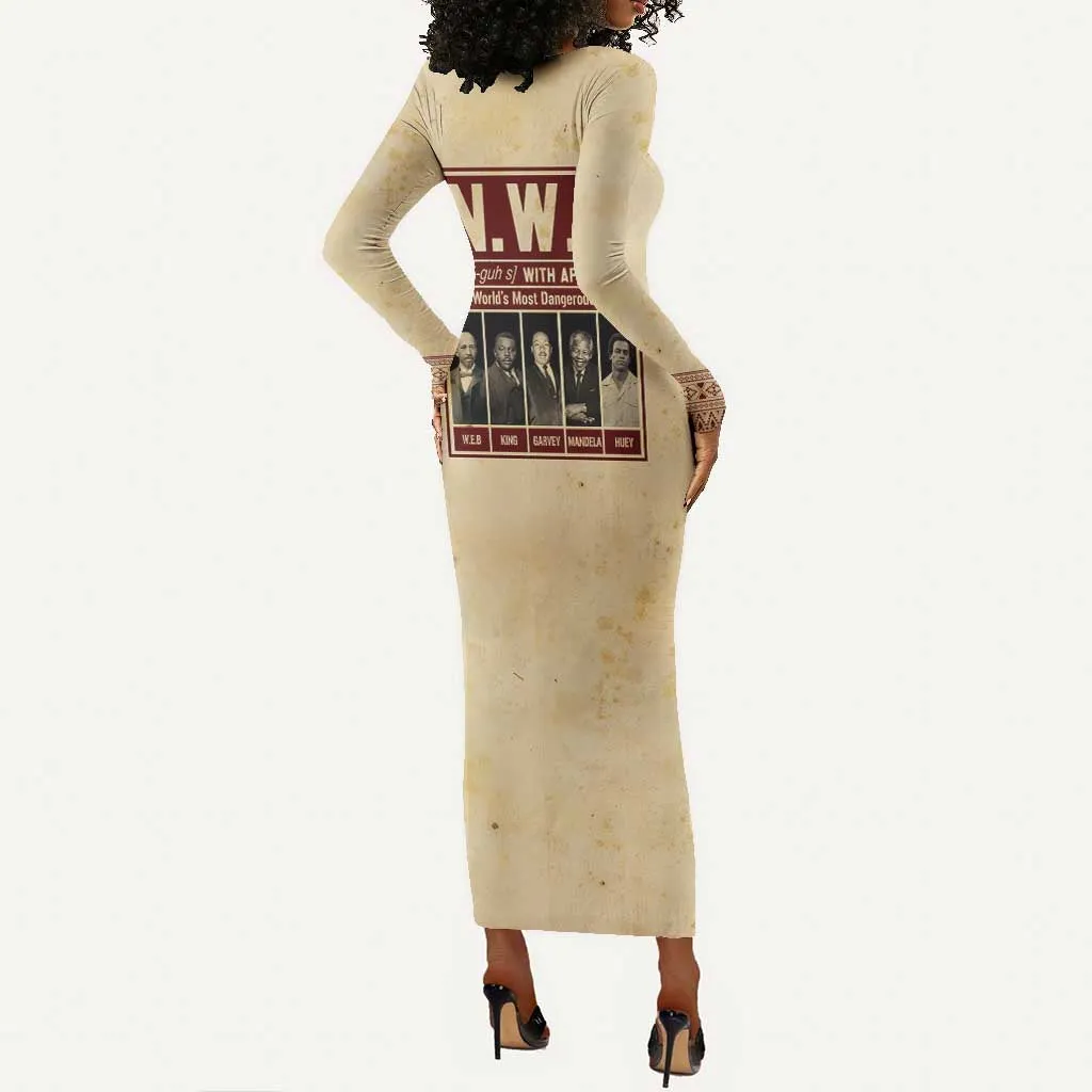 The World's Most Dangerous Group Long Sleeve Bodycon Dress DT02