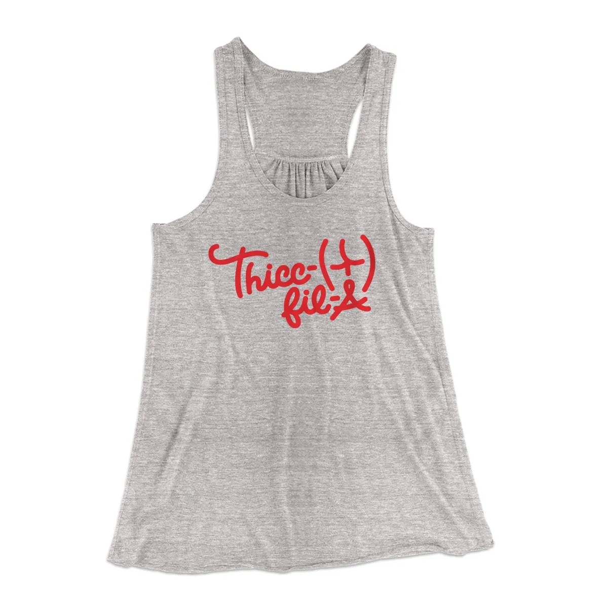Thicc-Fil-A Funny Women's Flowey Tank Top