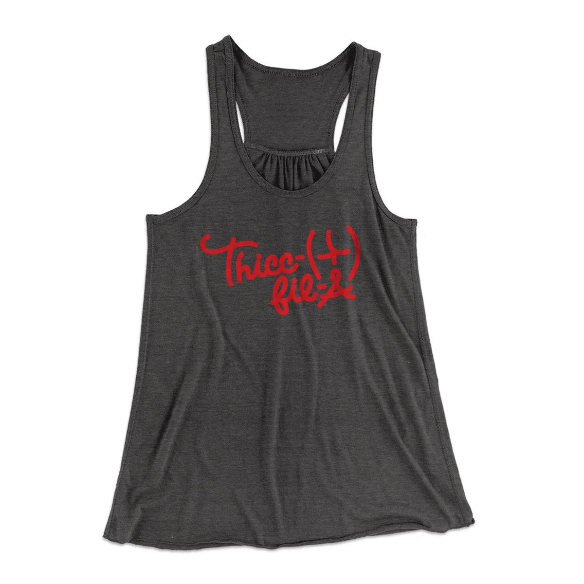 Thicc-Fil-A Funny Women's Flowey Tank Top