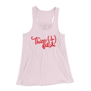 Thicc-Fil-A Funny Women's Flowey Tank Top