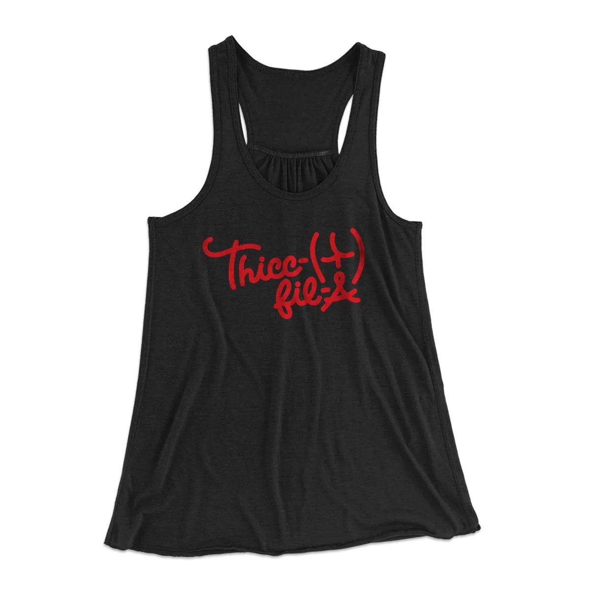 Thicc-Fil-A Funny Women's Flowey Tank Top