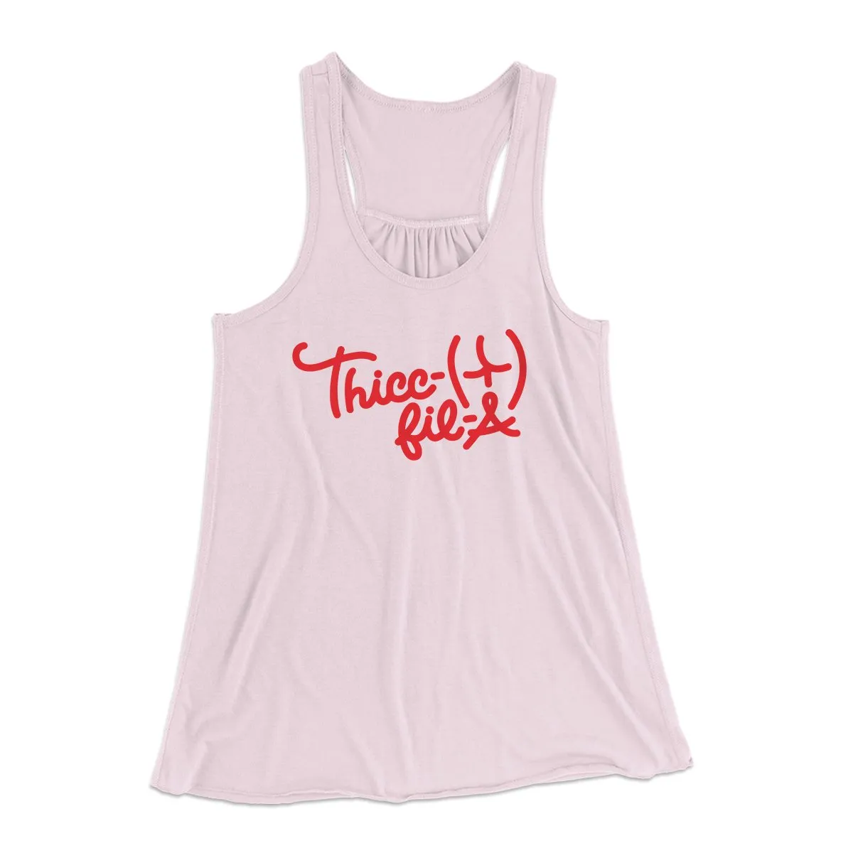 Thicc-Fil-A Funny Women's Flowey Tank Top