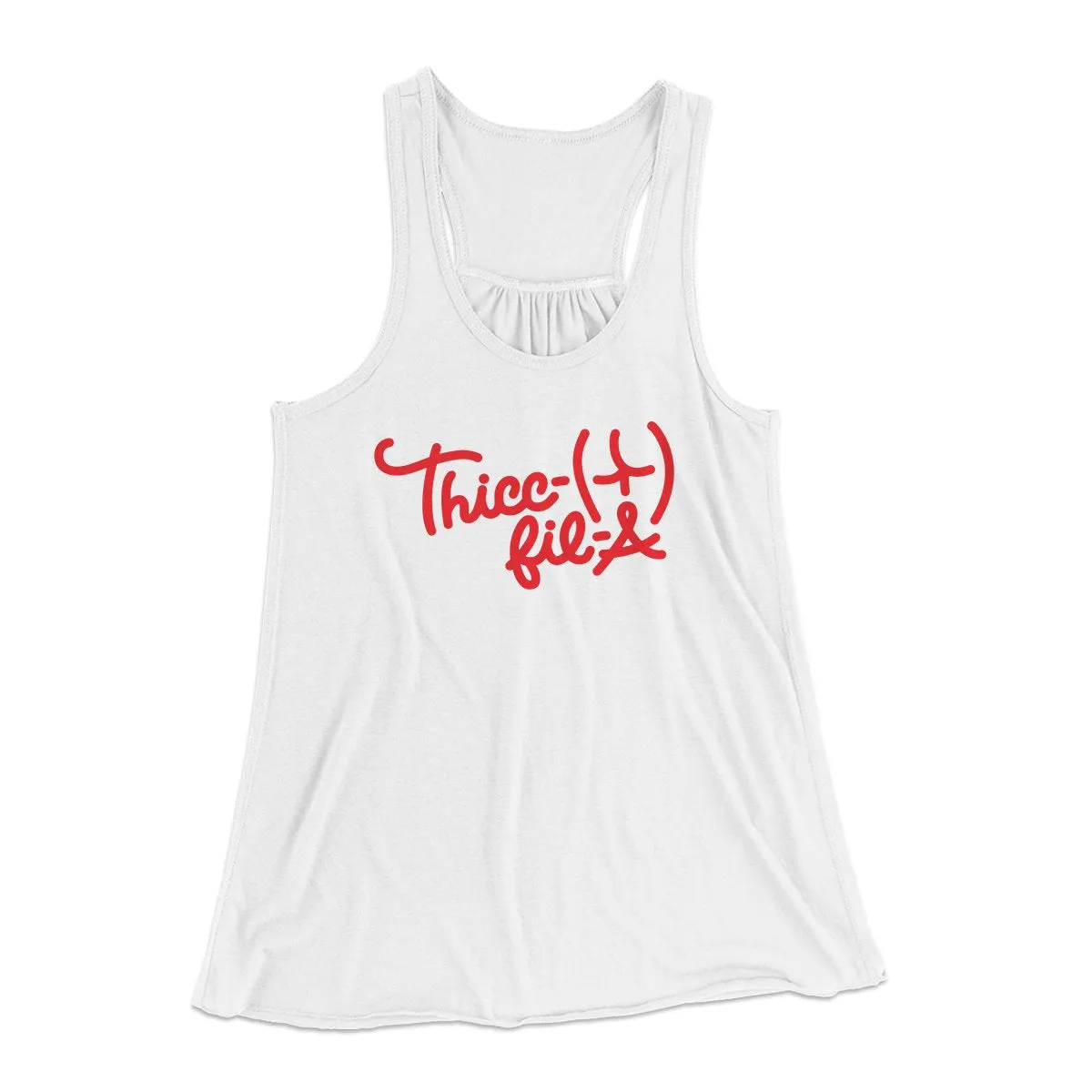 Thicc-Fil-A Funny Women's Flowey Tank Top