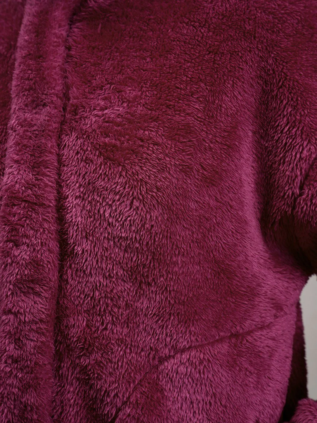 Tokyo Talkies Maroon Oversized Tailored Jacket