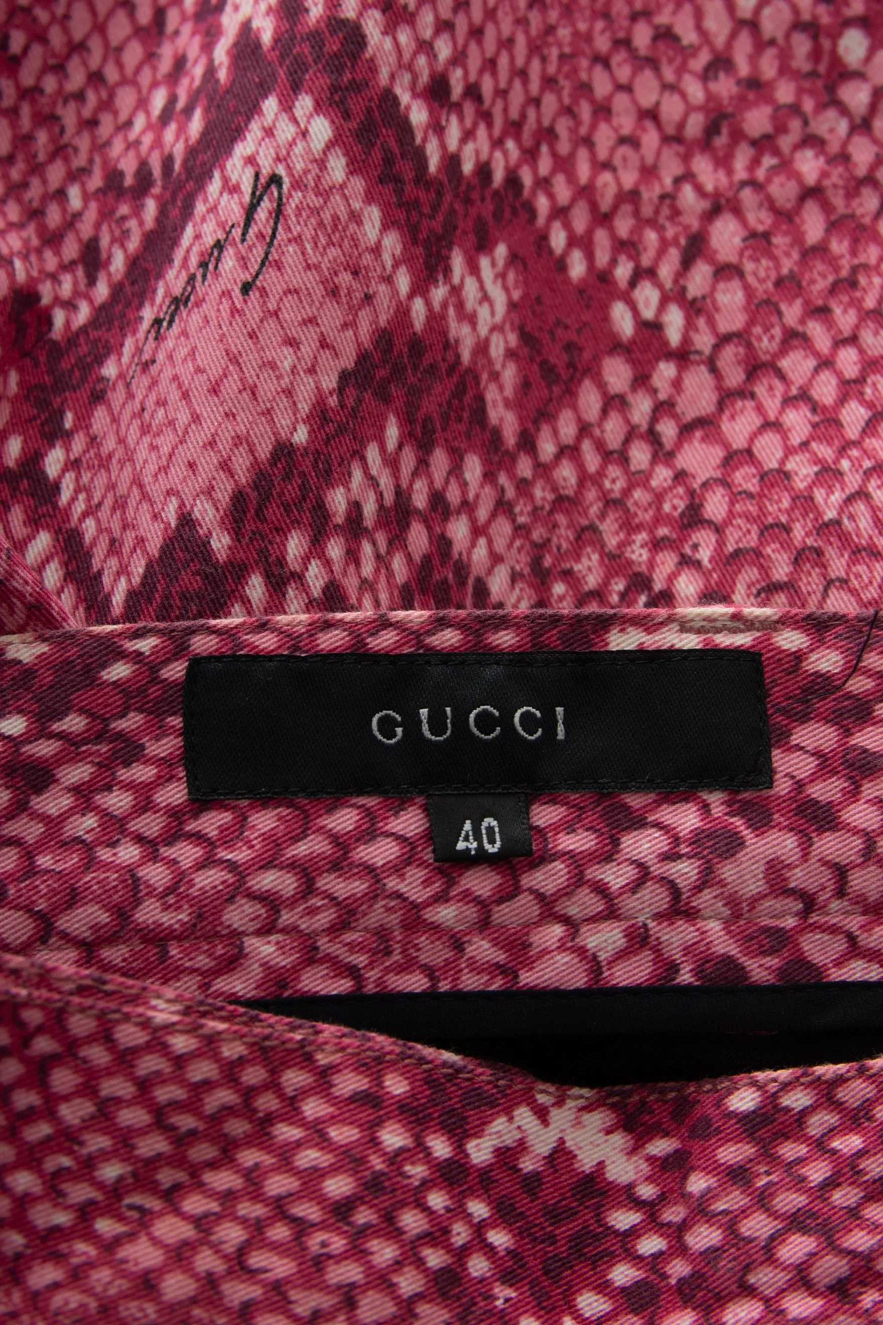 Tom Ford Pink Snakeskin Pants