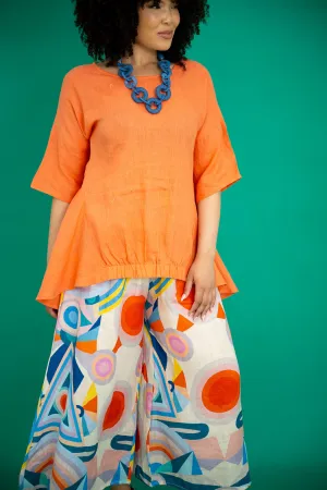 Toorak Peplum Top | Melon