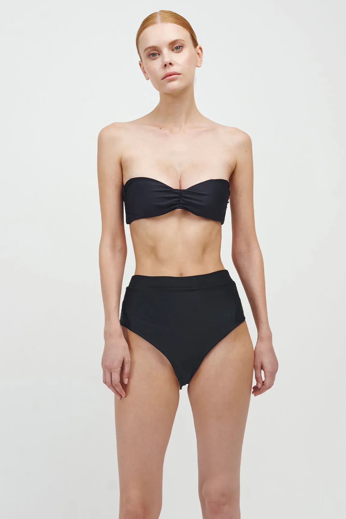 Top The Mini Draped Black