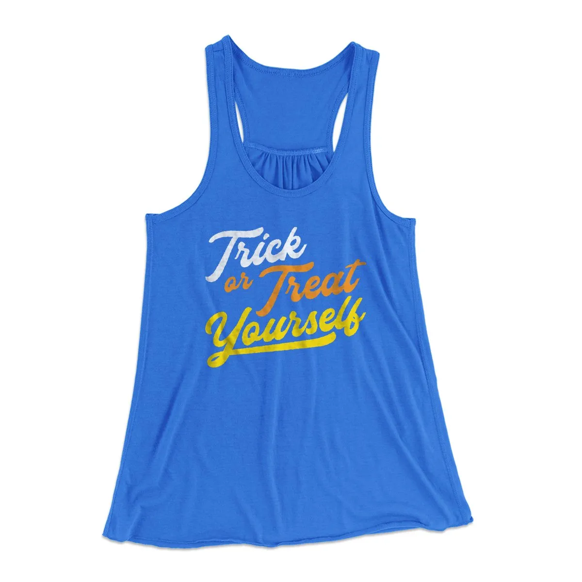 Trick Or Treat Yourself Women's Flowey Tank Top