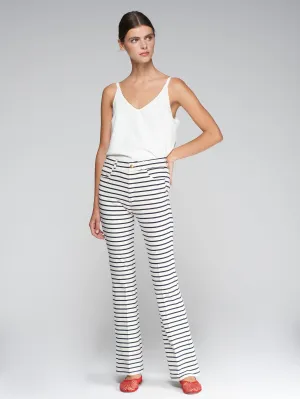 Vilagallo Navy & Ecru Stripe Pants
