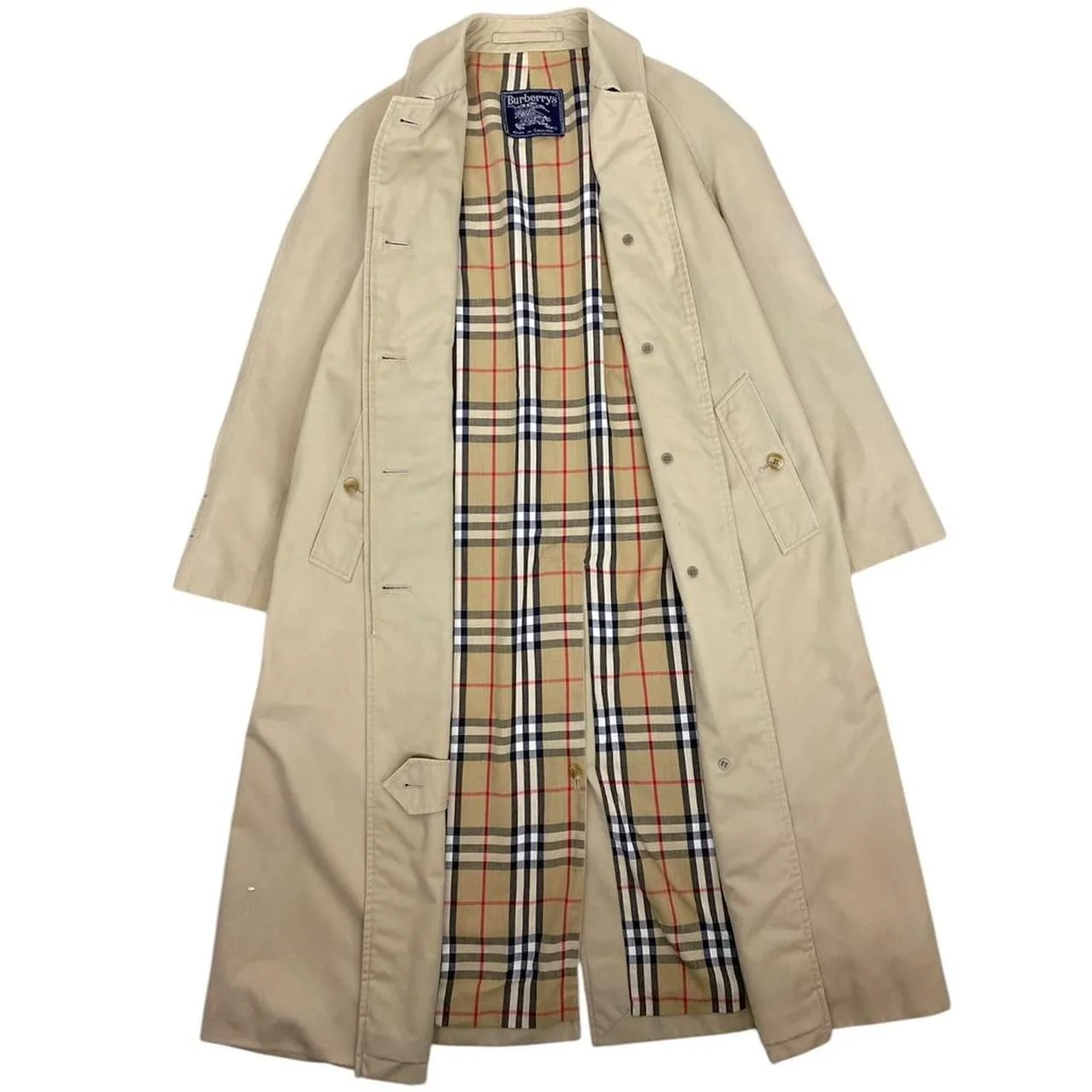 Vintage 90s Burberry Trench Coat Medium