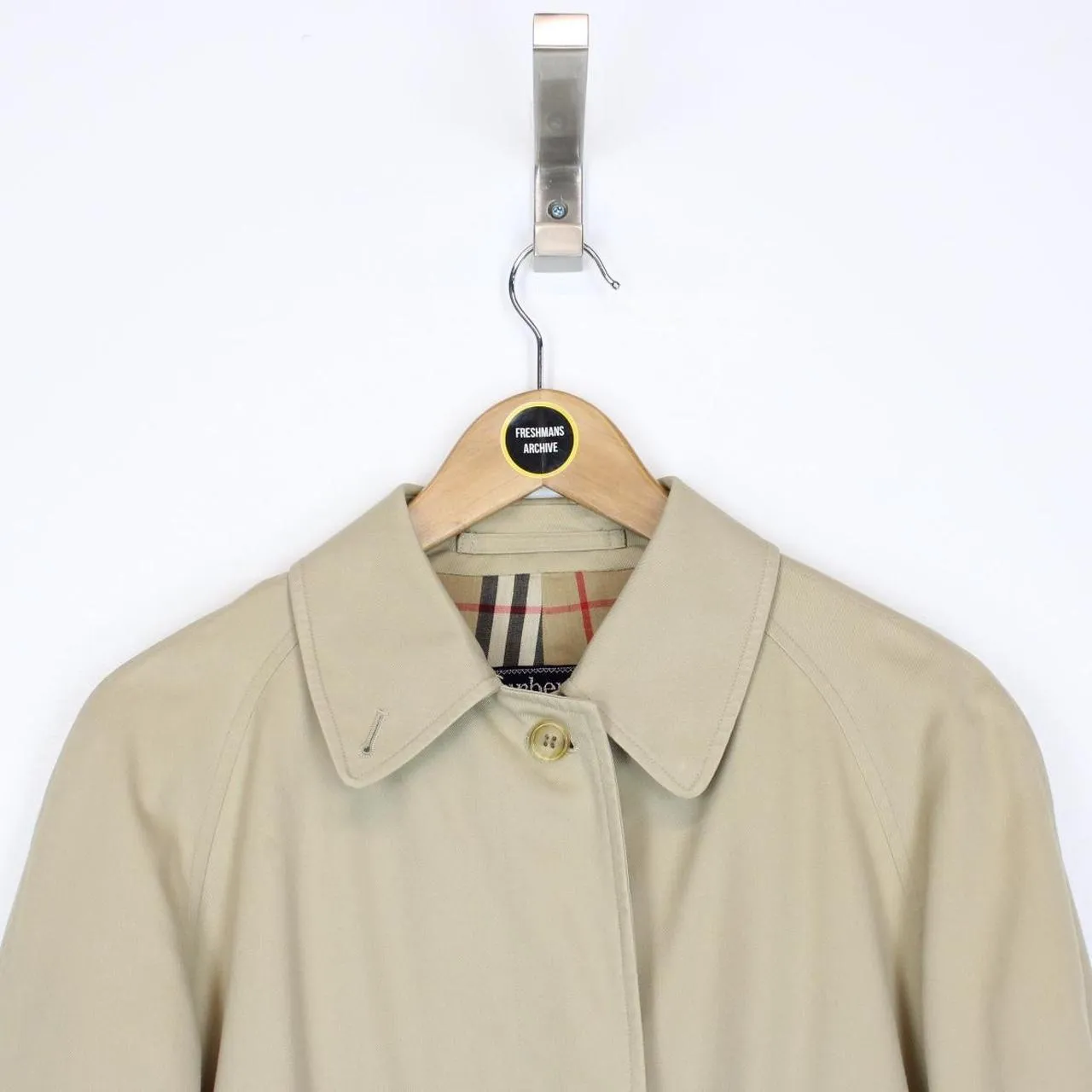 Vintage 90s Burberry Trench Coat Medium