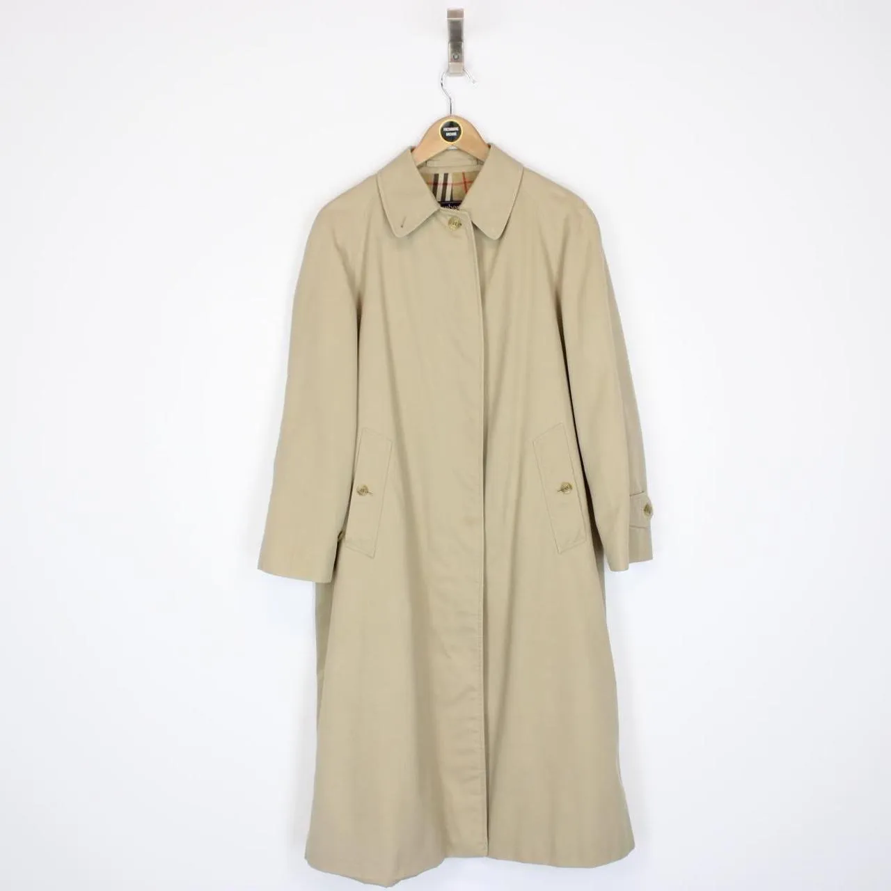 Vintage 90s Burberry Trench Coat Medium