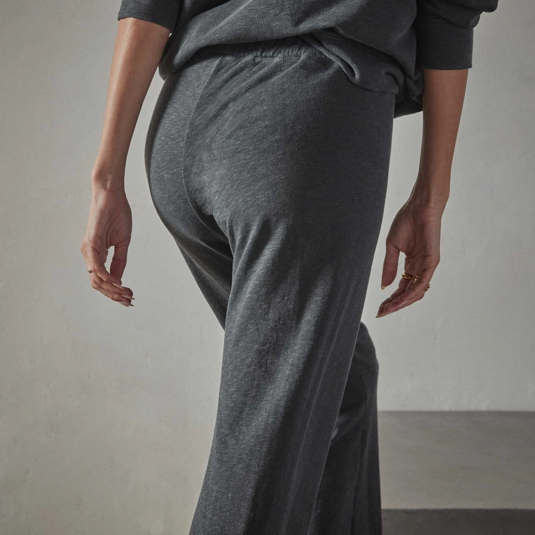 Vintage French Terry Cutoff Sweatpant - Magma Pigment