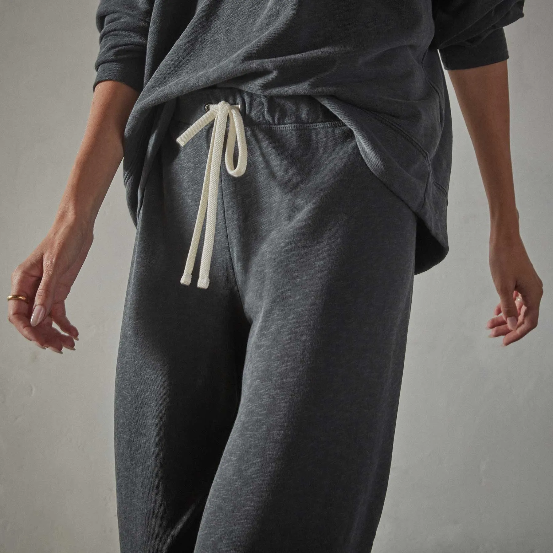 Vintage French Terry Cutoff Sweatpant - Magma Pigment