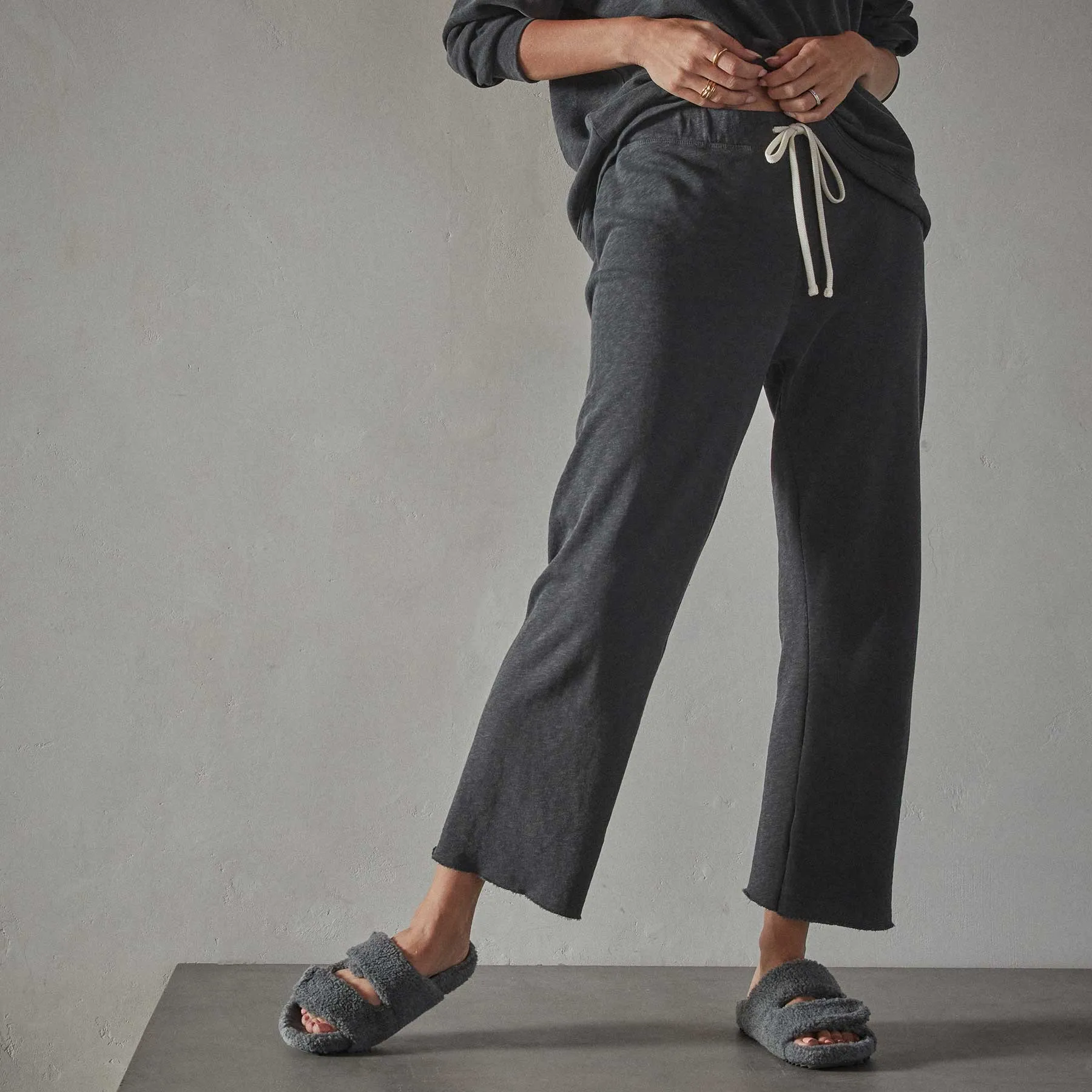 Vintage French Terry Cutoff Sweatpant - Magma Pigment