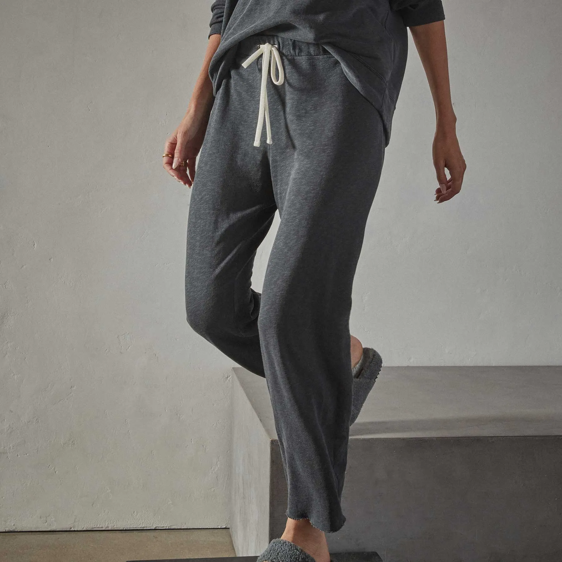 Vintage French Terry Cutoff Sweatpant - Magma Pigment