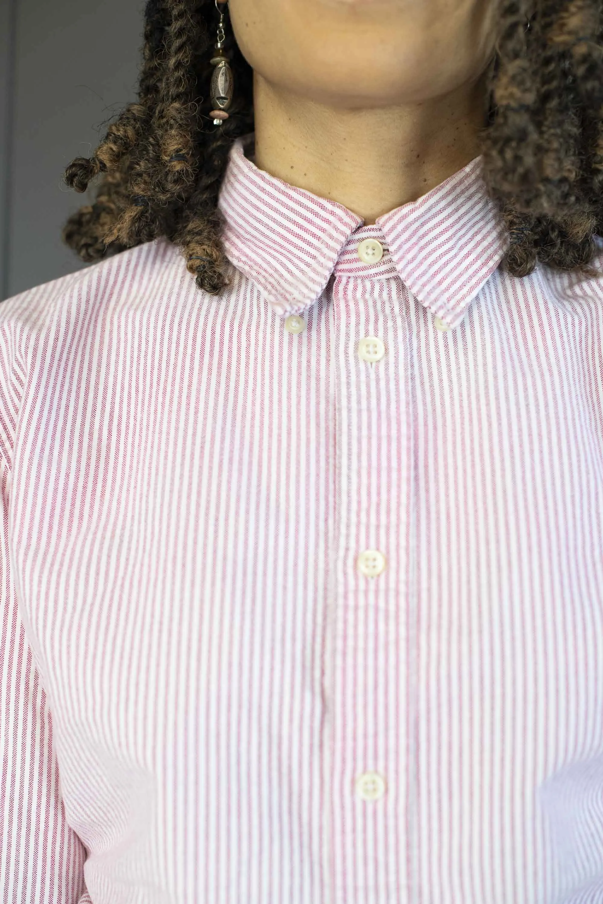 Vintage Ralph Lauren Red Striped Button Down - Size L