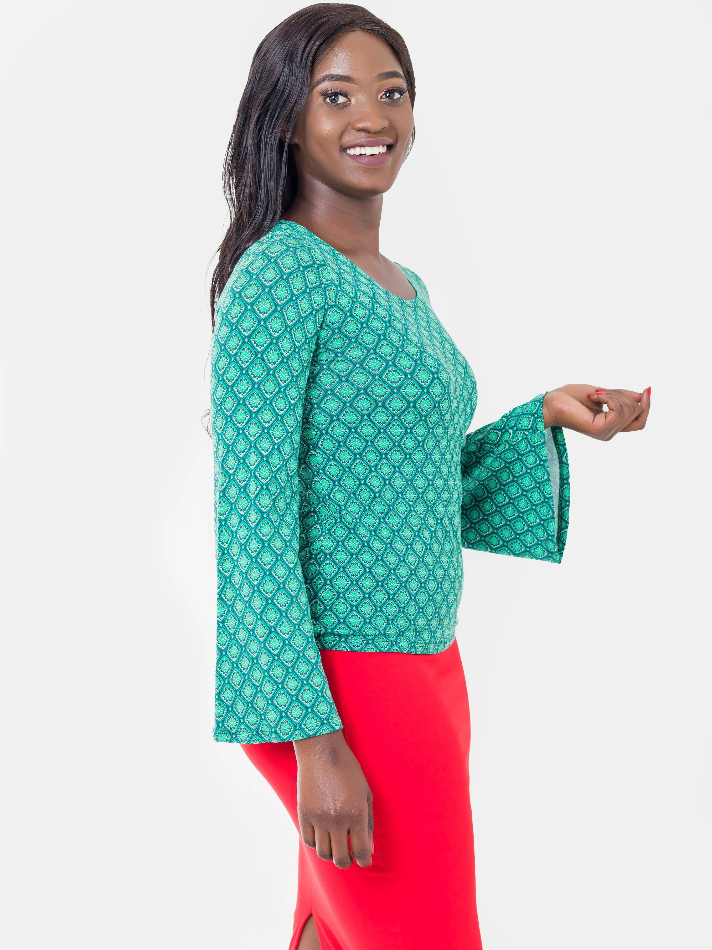 Vivo Trumpet Sleeve Tunic Top (Special Offer)