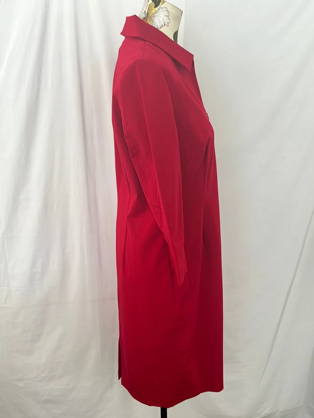 VTG / NWT -- Doncaster Collection red Collared Shift Dress -- 12