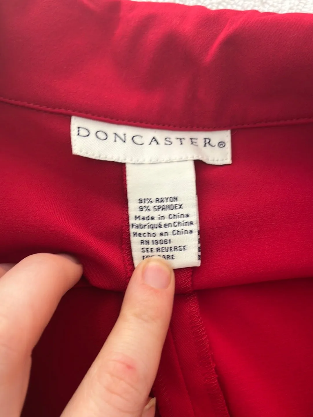 VTG / NWT -- Doncaster Collection red Collared Shift Dress -- 12