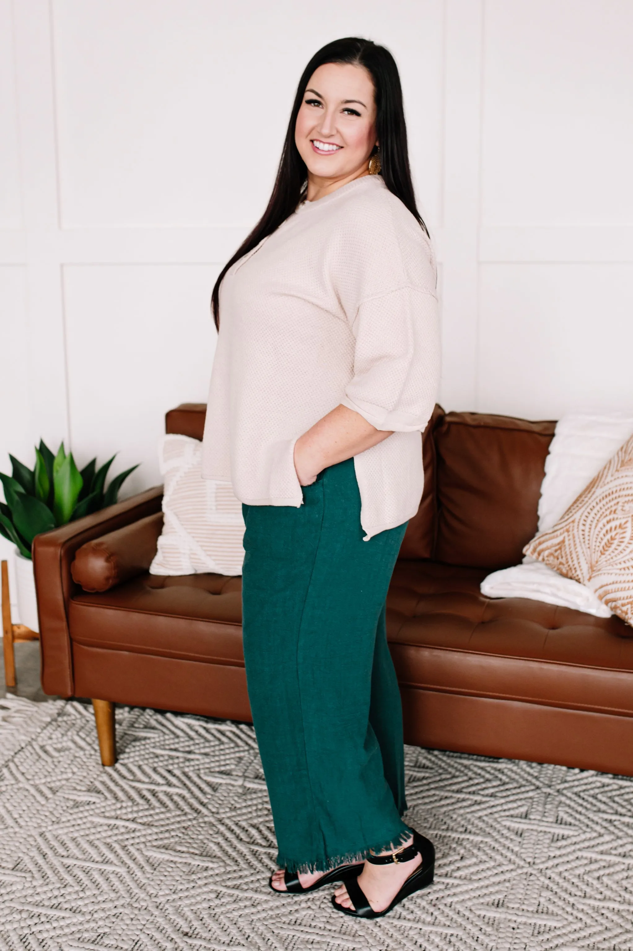 Where's The Beach Cropped Pants In Dark Teal