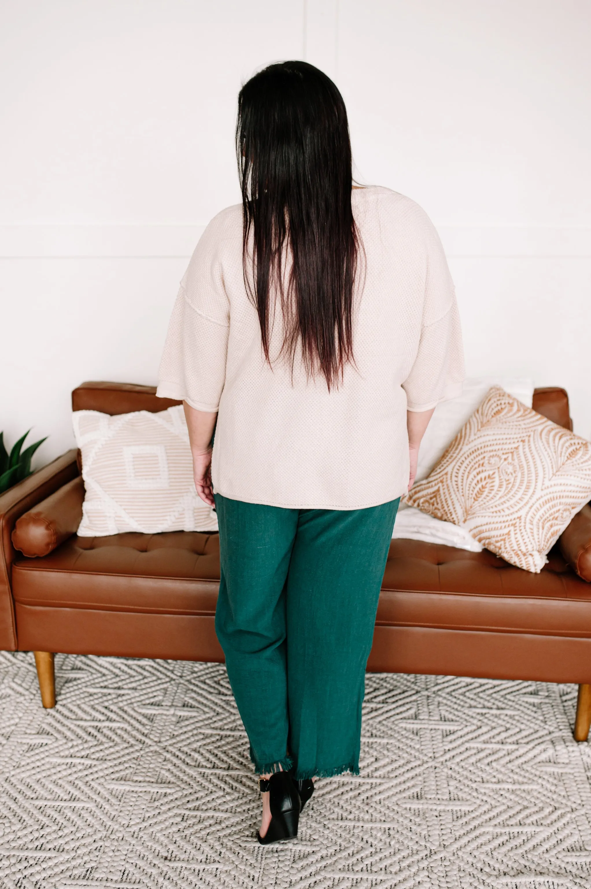 Where's The Beach Cropped Pants In Dark Teal