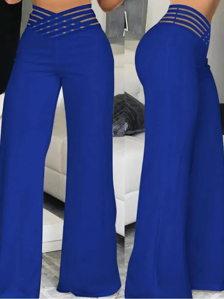 Wide Leg Flared Pants